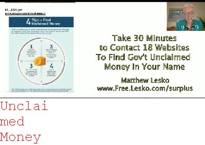 unclaimed Sweepstakes Money